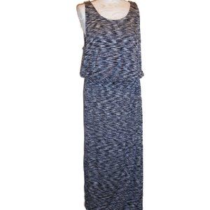Dress Jersey Stretchy Black-White sleeveless long maxi NEW summer